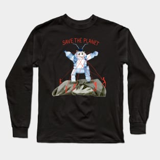 Save the planet - garbage monster Long Sleeve T-Shirt